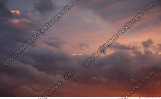 Photo Texture of Sunset Clouds